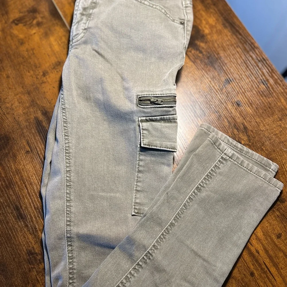 Army Green Cargo Skinny Pants - Picture 1 of 6